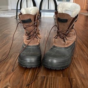 Women’s LL Bean Lined Leather Boots for Snow/Rain/Mud (SZ W10)